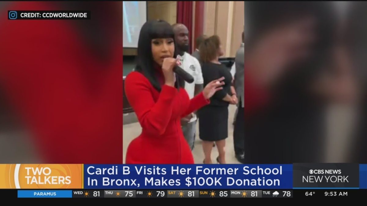 Cardi B Makes Surprising Visit To Her Old Middle School - Redline Headlines