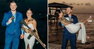 Kyle Rittenhouse Marries and Posts Photo of Bride Holding AR-15, Says He’s Back in the Fight