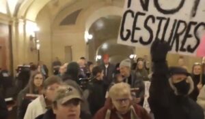 Protesters Storm Walz’s Capitol Office