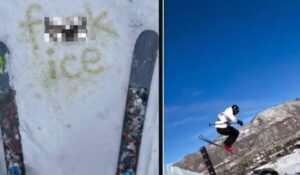 Olympian Gus Kenworthy Urinates ‘F-ck ICE’ in Snow