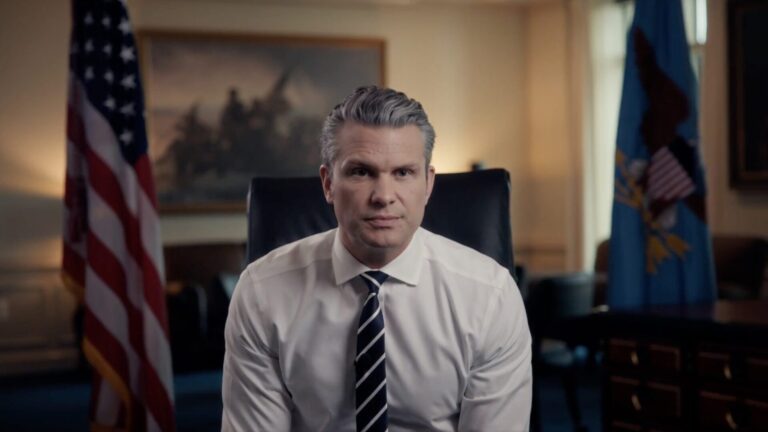 Secretary Pete Hegseth speaking about military education reforms