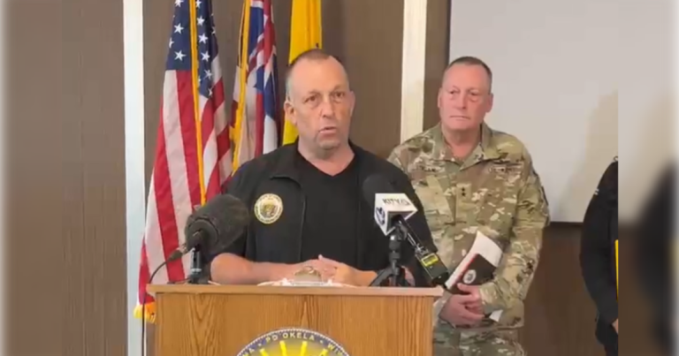 Floodwater covering a road in Oahu, Hawaii during severe storms
