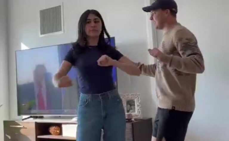 Sana Ebrahimi dancing in a viral video celebrating reported death of Iran's leader