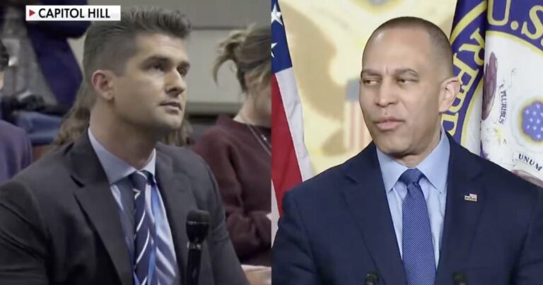 Bill Melugin questions Hakeem Jeffries about Pelosi 2011 Libya comments