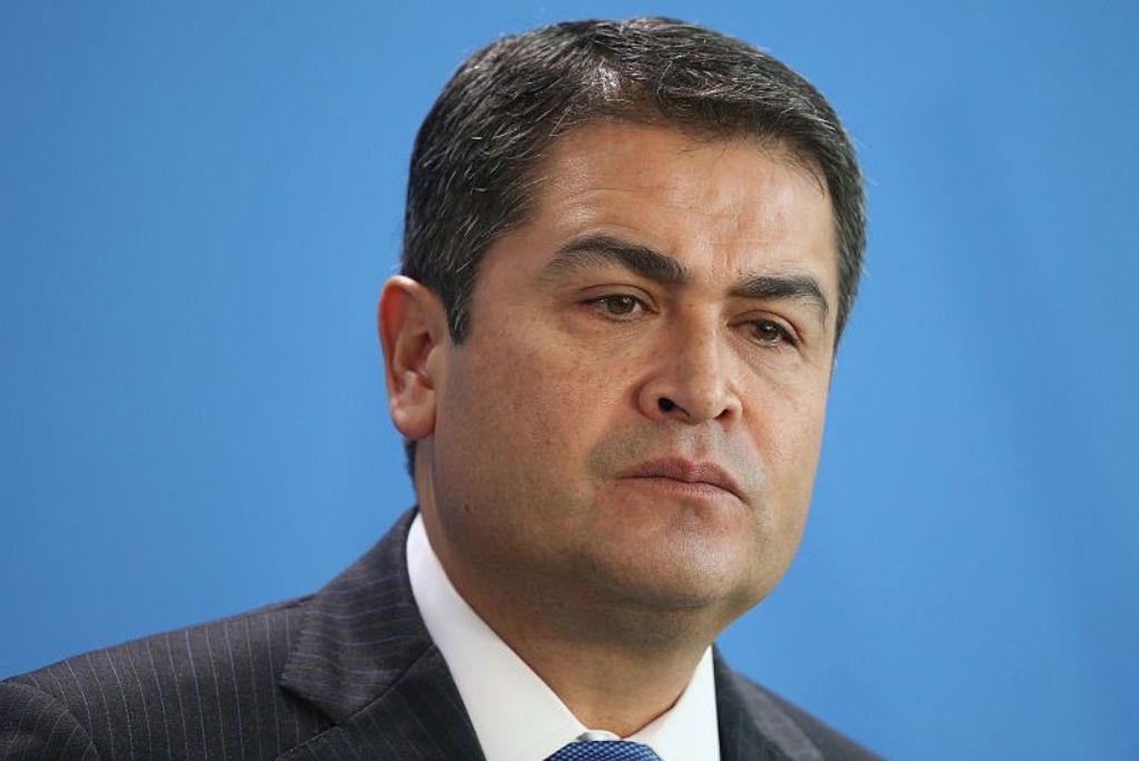 Former Honduran President Juan Orlando Hernández after a court ruling