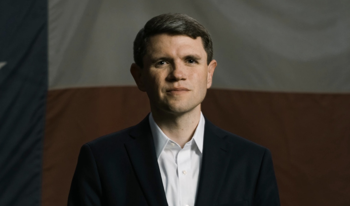 Texas state Rep. James Talarico speaking at a campaign event