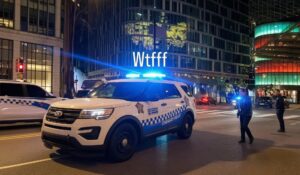 Watch Chicago crowd cheer as car rams police