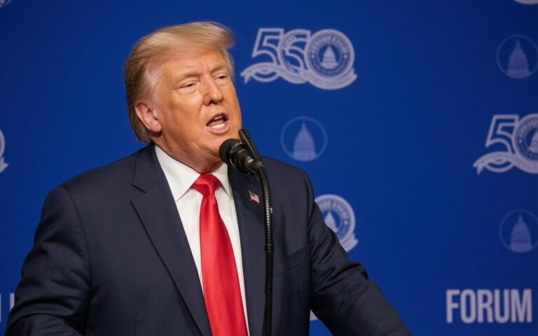 Trump speaks after asking the Supreme Court to uphold his birthright citizenship order