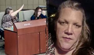 Kimberly Fisher caught mocking board president with Nazi salute