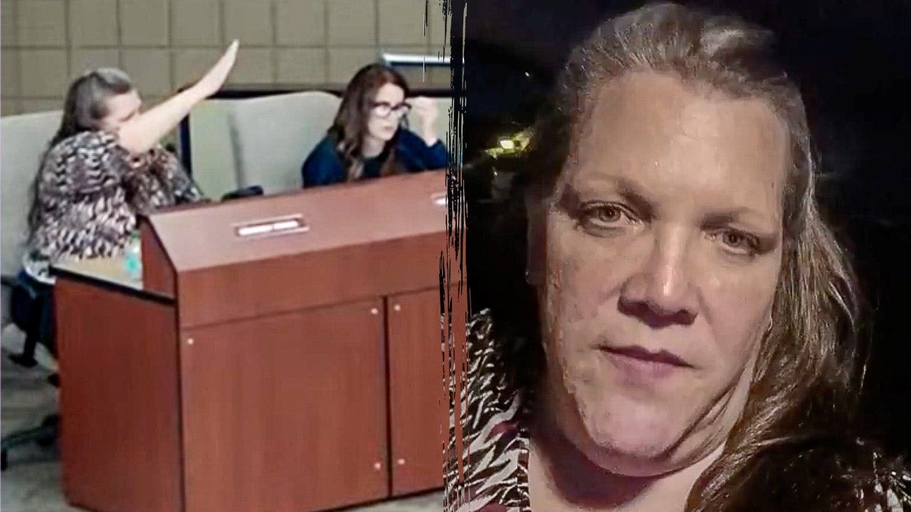 Arizona school board meeting room during a district board dispute