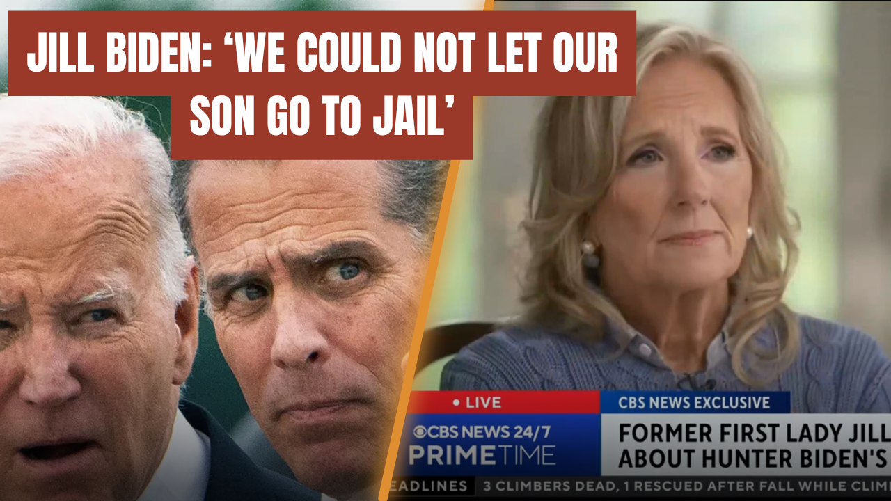 Jill Biden speaking during a CBS interview about Hunter Biden's pardon