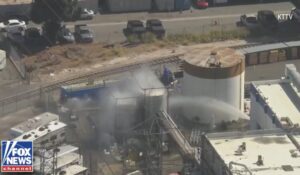 Orange County faces imminent explosion as tank cracks.
