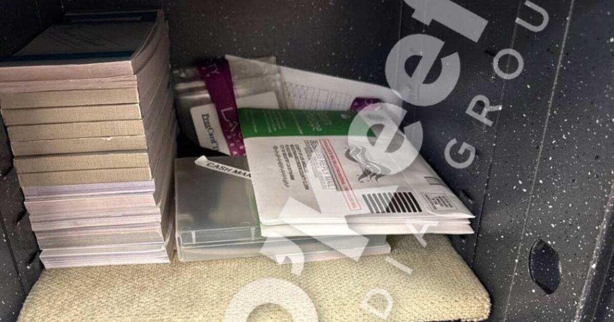 Photo claimed to show multiple ballots inside Stevenson Ranch Library safe