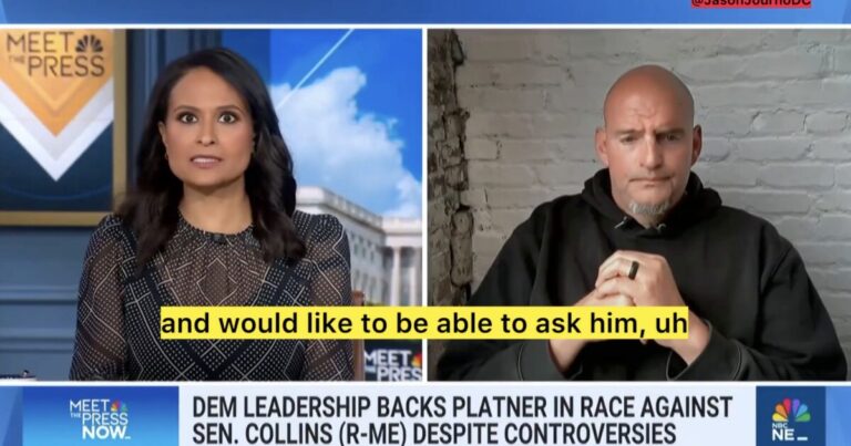 John Fetterman on NBC pushing Kristen Welker to ask Graham Platner about Kik allegations