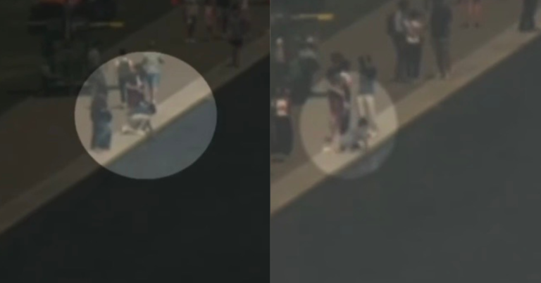 Surveillance footage related to damage at the Lincoln Memorial Reflecting Pool