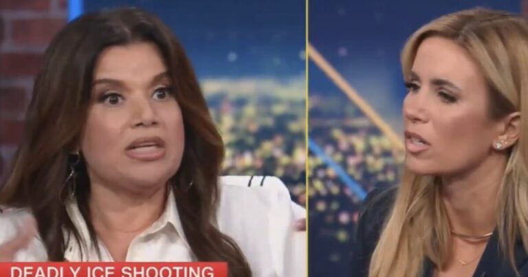 Ana Navarro speaking during a televised CNN panel discussion