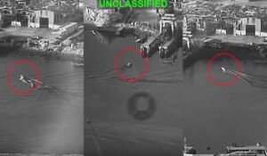 US Military Releases Footage of First-Ever American Sea Drone Strike on Iranian Submarine Facility [VIDEO]