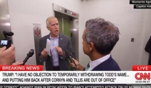 Angry Tillis Fires Back at Trump’s Workaround to Confirm Todd Blanche [VIDEO]