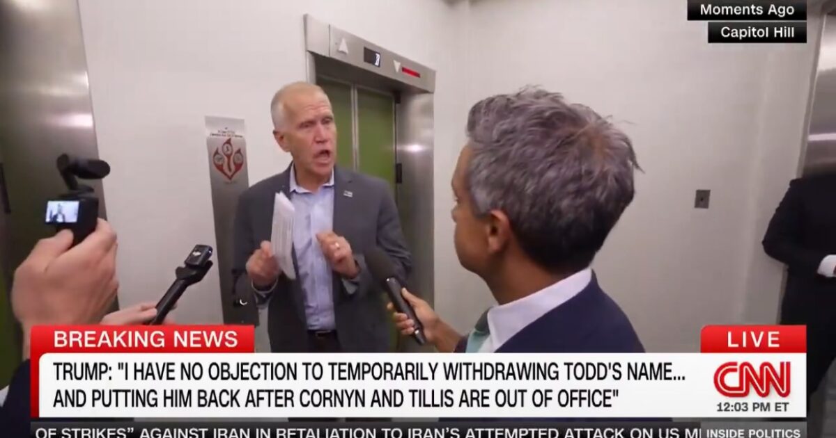 Senator Thom Tillis responds after Trump announces a workaround on Todd Blanche confirmation