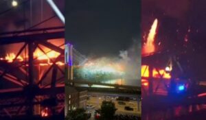WATCH: Brooklyn Bridge Bursts Into Flames in Multiple Spots During Macy’s July 4 Fireworks Show