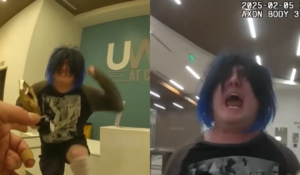 WATCH: Blue-Haired Trans Student Attacks Cops After Officer Says ‘He,’ Gets Tased [VIDEO]