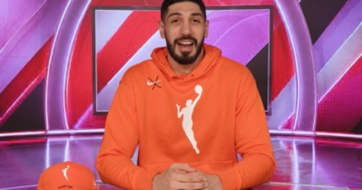 Enes Kanter Freedom discussing his intention to declare for the 2027 WNBA Draft