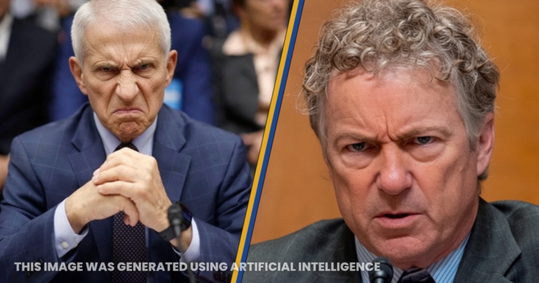 Senator Rand Paul questioning Dr. Anthony Fauci during a Senate hearing