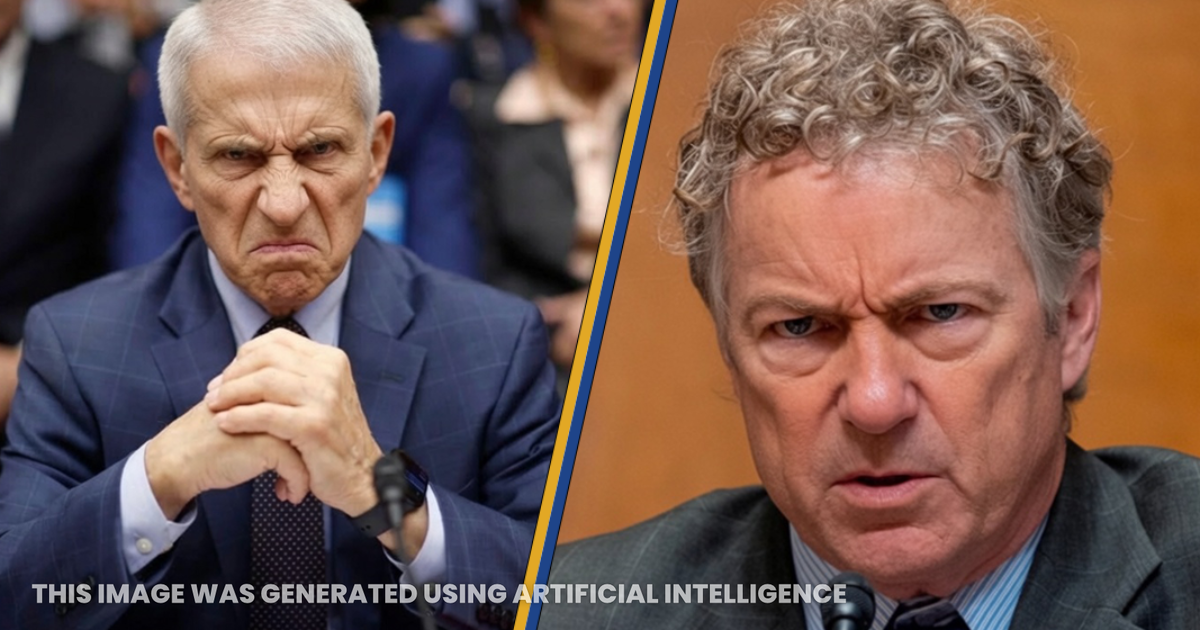 Senator Rand Paul questioning Dr. Anthony Fauci during a Senate hearing