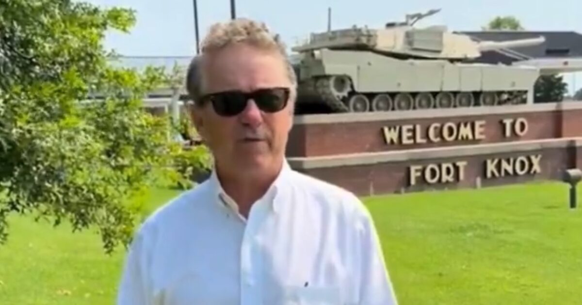 Senator Rand Paul visiting Fort Knox to inspect America’s gold reserves