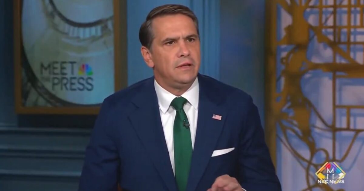 Todd Blanche appearing on Meet the Press with Kristen Welker