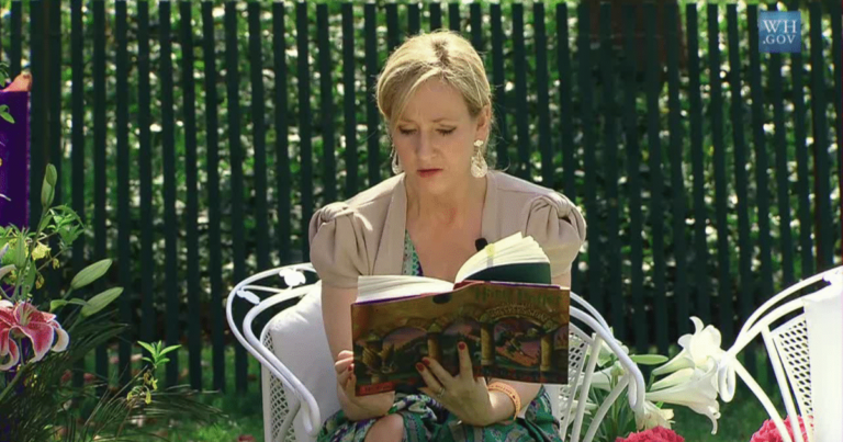 J.K. Rowling at a public event