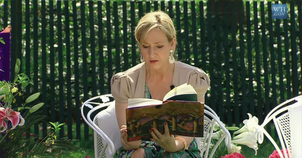 J.K. Rowling at a public event