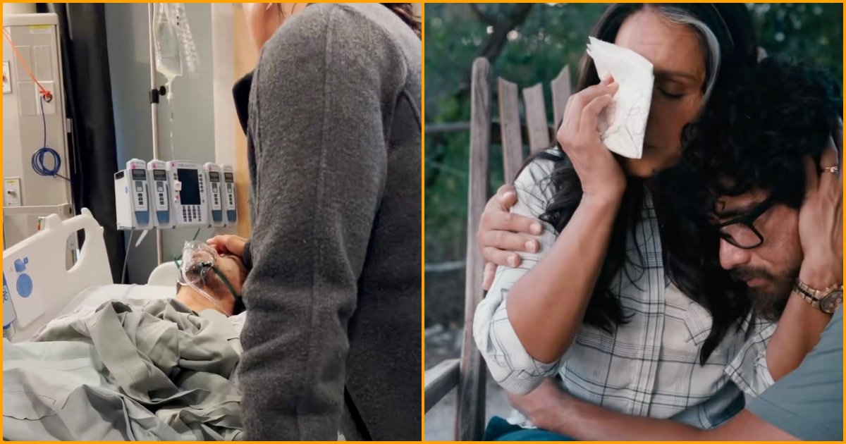 Tulsi Gabbard and Abraham Williams in an emotional health update video