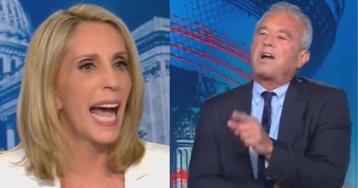 Robert F. Kennedy Jr. and Dana Bash during a tense CNN interview about COVID vaccines and media coverage