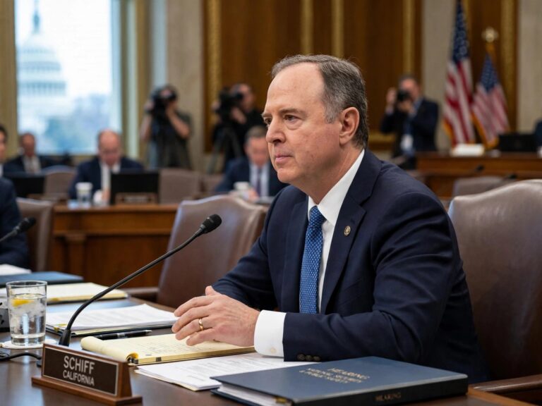 Kash Patel and Adam Schiff clash during an annual FBI oversight hearing