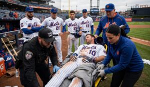 Mets’ Jared Young Knocked Unconscious by Teammate’s Knee as Field Rescue Draws Criticism