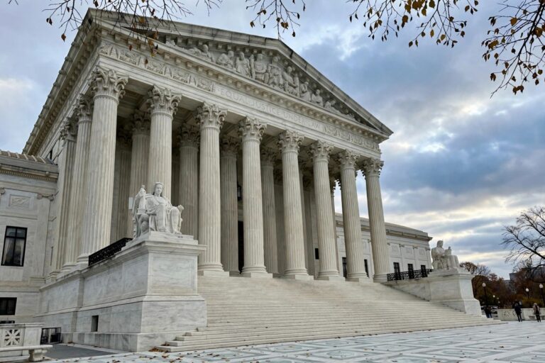 Supreme Court building representing voter citizenship verification