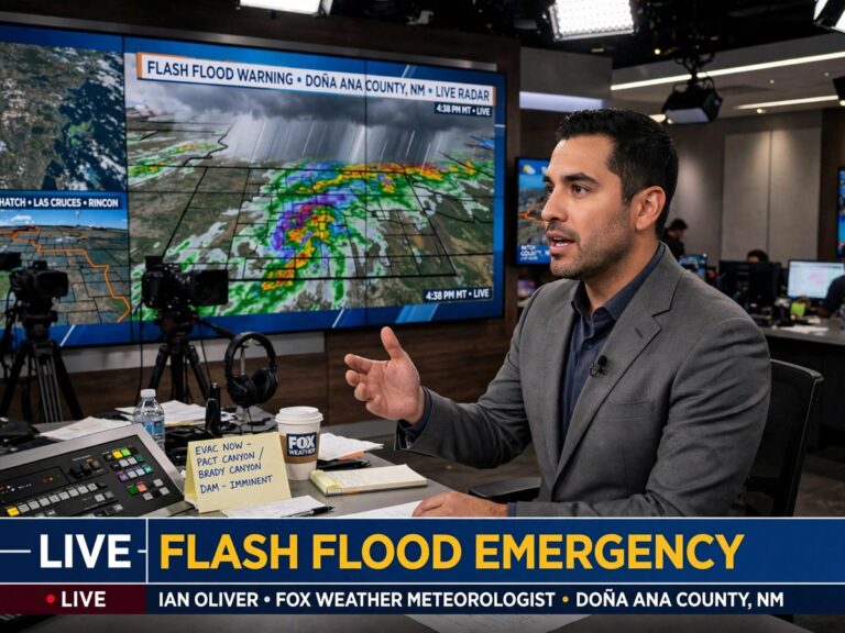 Flash flood emergency warning issued near McLeod Dam in New Mexico