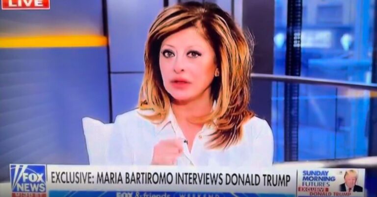 Maria Bartiromo during a Fox News broadcast