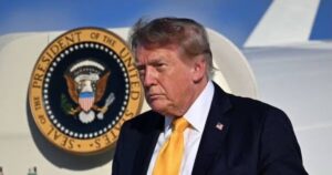 Trump Steps Off Air Force One, and Everyone Stares at His Hair