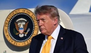 Trump Steps Off Air Force One, and Everyone Stares at His Hair