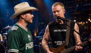 WATCH: Navy Vet Zach Bryan Wears ‘Free Palestine’ Shirt at Gillette Stadium