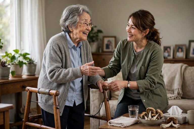Case report about an older woman with advanced Alzheimer’s and psilocybin-containing mushrooms