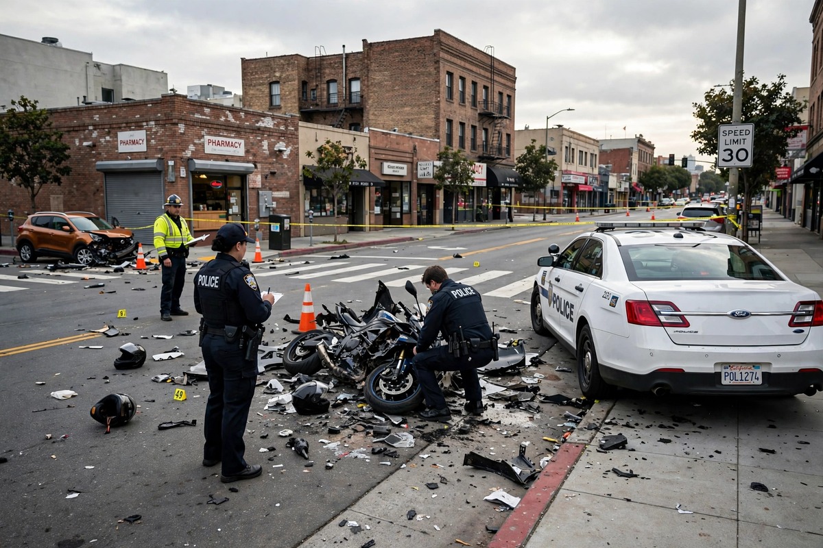 Fatal Baltimore collision involving a motorcycle and an allegedly stolen car