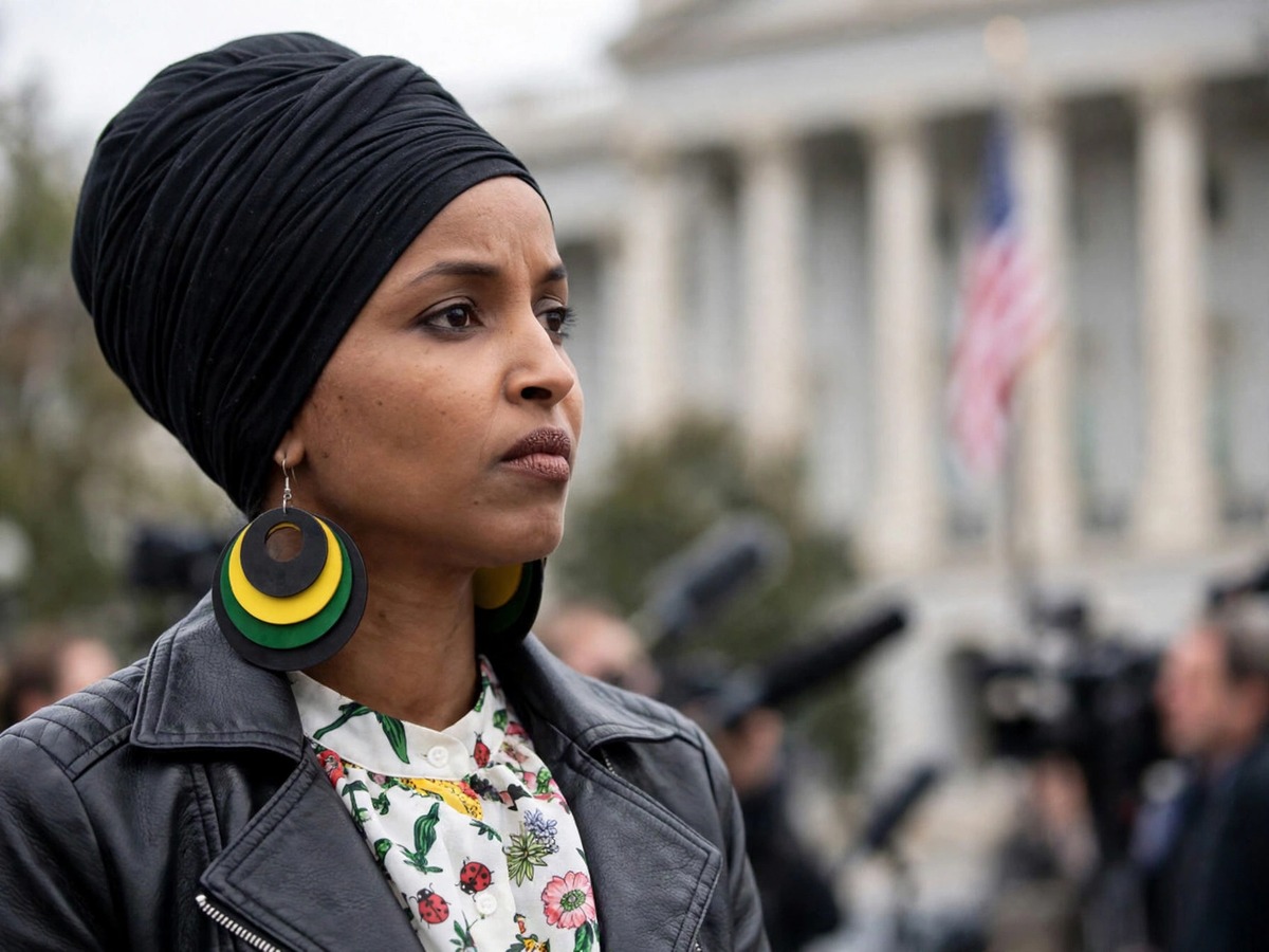 Ilhan Omar and Tim Mynett appear in a Minnesota social media video