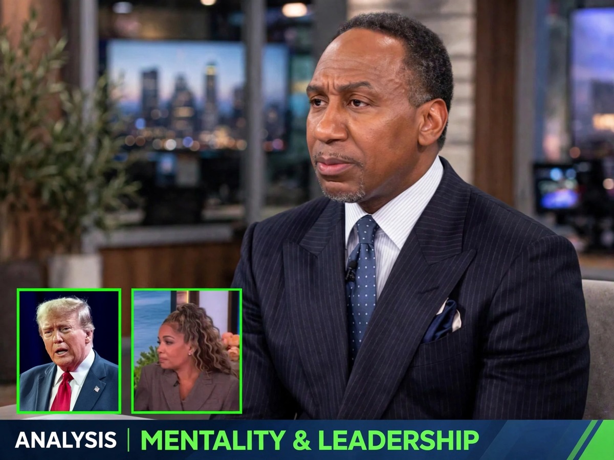 Stephen A. Smith discussing President Trump with The View panel