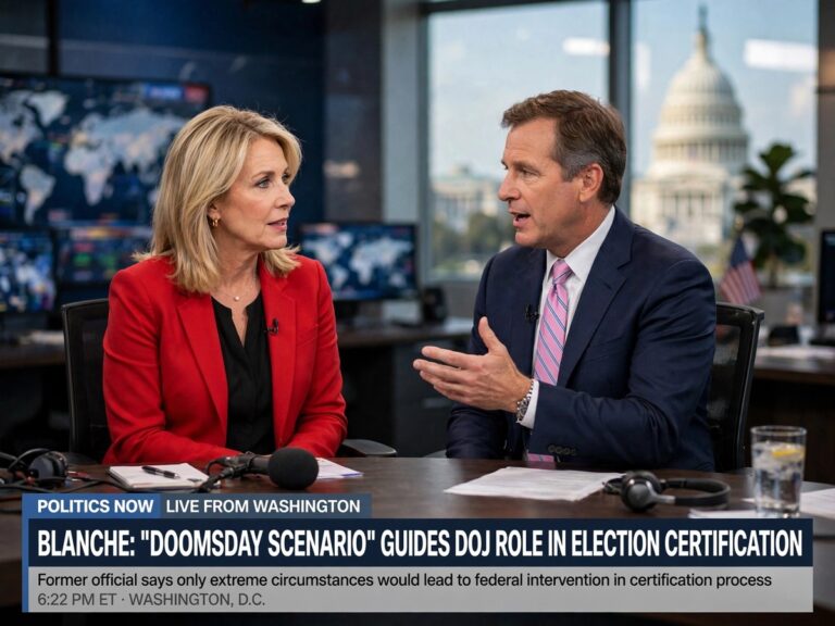 Todd Blanche and Dana Bash during a CNN interview about the Alaska Senate election lawsuit